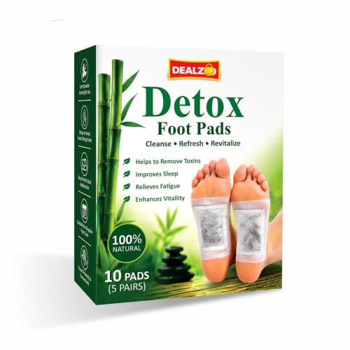 Image of Bamboo Detox Foot Pads | Overnight Foot Care Patches | Natural Foot Patch for Men & Women | 10 Pads (5 Pairs)