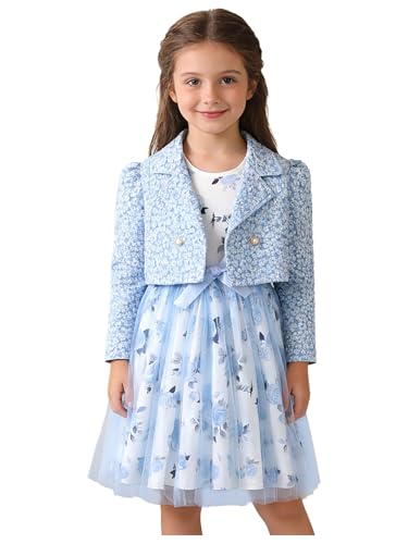 Vêtements floraux filles et blazer de cérémonie pour baptême