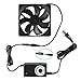 120mm x 25mm 110V 220V AC Powered Cooling Fan with Speed Controller 3V to 12V, 1225 AC 115V 120V 220V 240V for Cooling Ventilation Exhaust Projects, Receiver DVR Playstation Xbox Component Cooling