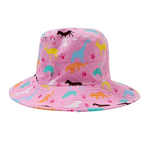 Genda 2Archer Unisex el Bebé Embroma el Cordón Lindo del Sombrero de la Protección del Sol del Algodón Ajusta el Tamaño (Rosado) Cover