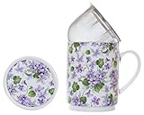 Taza y tapa fabricados en porcelana de la más alta calidad