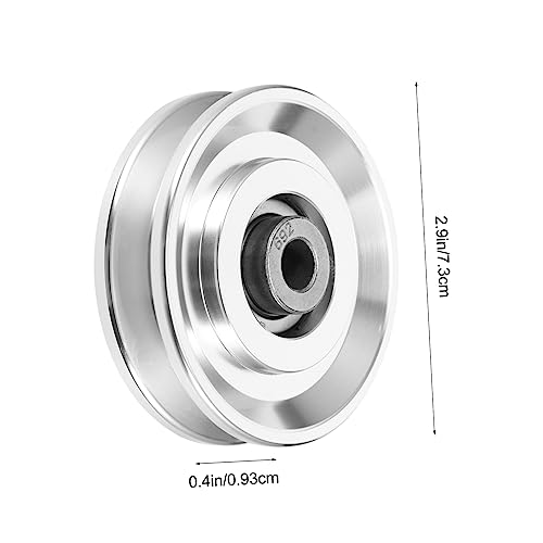 Totority 3 Peças Polia Equipamento De Ginástica Rodas De Rolamento Roda De Porta De Garagem Ab Levan