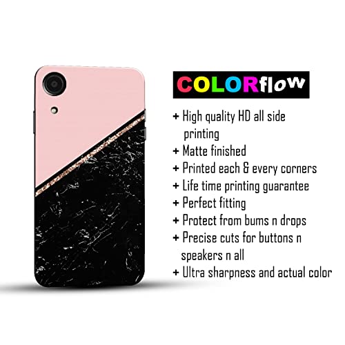 Image of COLORflow Back Cover Compatible with Samsung Galaxy A03 Core | Beautiful Black Pink Marble | Designer Printed Hard CASE Bumper Back Cover Compatible with Samsung Galaxy A03 Core