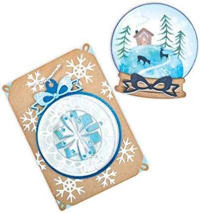 Sizzix Thinlits Die Set Christmas Ornament Flip and Fold by Katelyn Lizardi (6-Pack), Multicolor