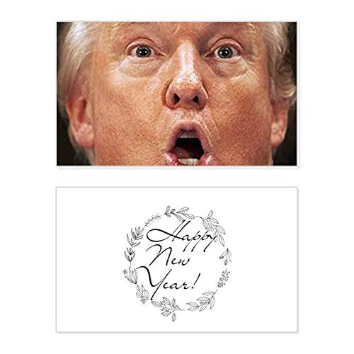 Tarjeta de felicitación Trump de Año Nuevo ideal para regalar en Nochevieja