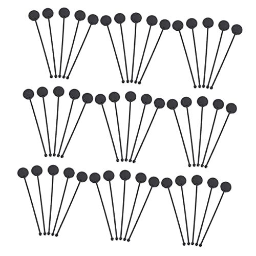 Cabilock 50Pcs Cocktail Stir Sticks Reusable Swizzle Sticks for Drinks Food Grade Bar Accessories for Cocktails and Party Mixing