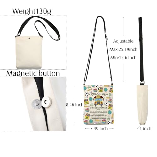 Bus Crossbody Bag Bus Driver Gifts Bus Driver Prayer Gifts Bus Driver Appreciation Gift Bus Sling Bag Crossbody Purse2
