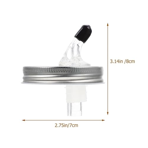 Miniatura 8 de HANABASS Tapas de tarro con boquillas para verter frasco, dispensador de mango para aceite de vino, jarabe y miel
