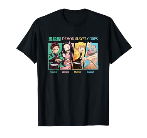 Demon Slayer: Kimetsu no Yaiba Tanjiro Nezuko Corps Portrait T-Shirt