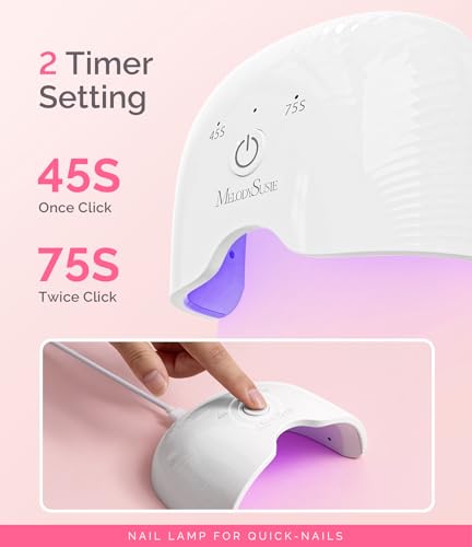 MelodySusie Mini LED UV Nail Lamp with Lightweight Design, P-ART06F Nail Dryer with Simple - image 5