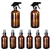 Produktbild Solustre 8pcs Pumpflasche Pumpspender Nachfüllbar Braubglas Leer Handgel Pumpe Gelspender Flasche Reinigung Hygiene Flüssigkeiten für Küche Bad Outdoor (120ml+240ml)