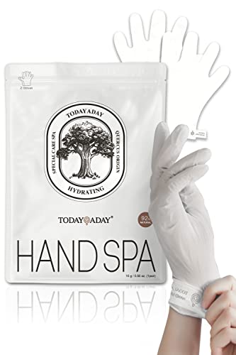 Todayaday Smart Sensing Hand Spa 5 Pairs | Hand Moisturizer Gloves For Hand Conditioning | Hand Masks For Dry Cracked Hands | Moisturizing Gloves For Dry Hands | Hydrating Gloves For Hand Care #TOP3