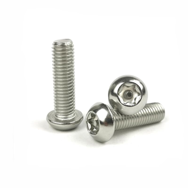 26pcs M8 screw bolt round head with column point screws anti-theft bolts nails pan 304 stainless steel thread nail - (Size: M8x10mm)