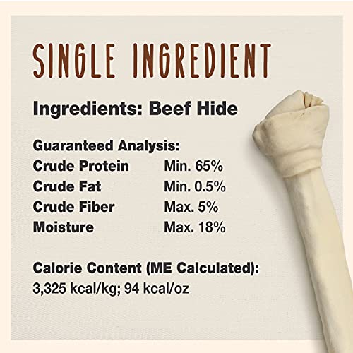 Cadet Premium Grade Beef Hide For Dogs, Rawhide Long Lasting Dog Chews, Chips, Curls & Rolls For Small/Medium/Large Dogs #TOP2