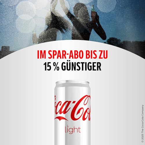 Coca-Cola Light Taste - mit originalem Coca-Cola-Geschmack - ohne Kalorien - erfrischendes Softgetränk in coolen Einweg Dosen (24 x 330 ml)