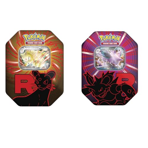 Pokémon TCG - Fall EX Tin 2025 - Boîte Collector avec Carte Promo EX + 4 enveloppes d'amélioration Produit Officiel Pokémon - Idéal pour Les Enfants et Les collectionneurs