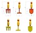 Kids Gardening Set Yellow Duck Handle, 6 Pieces (Organe+ Yellow), Kids Garden Tool Set Kids Beach Shovel Sandbox Play Toy Garden Hand Tool