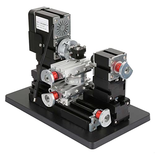 gernie Mini Rotating Lathe Metal Lathe Scale Motor Replacement Micro Machining Length Wood Engine Motor the First Tool Mini Lathe, gerniex0hgkd4wfa