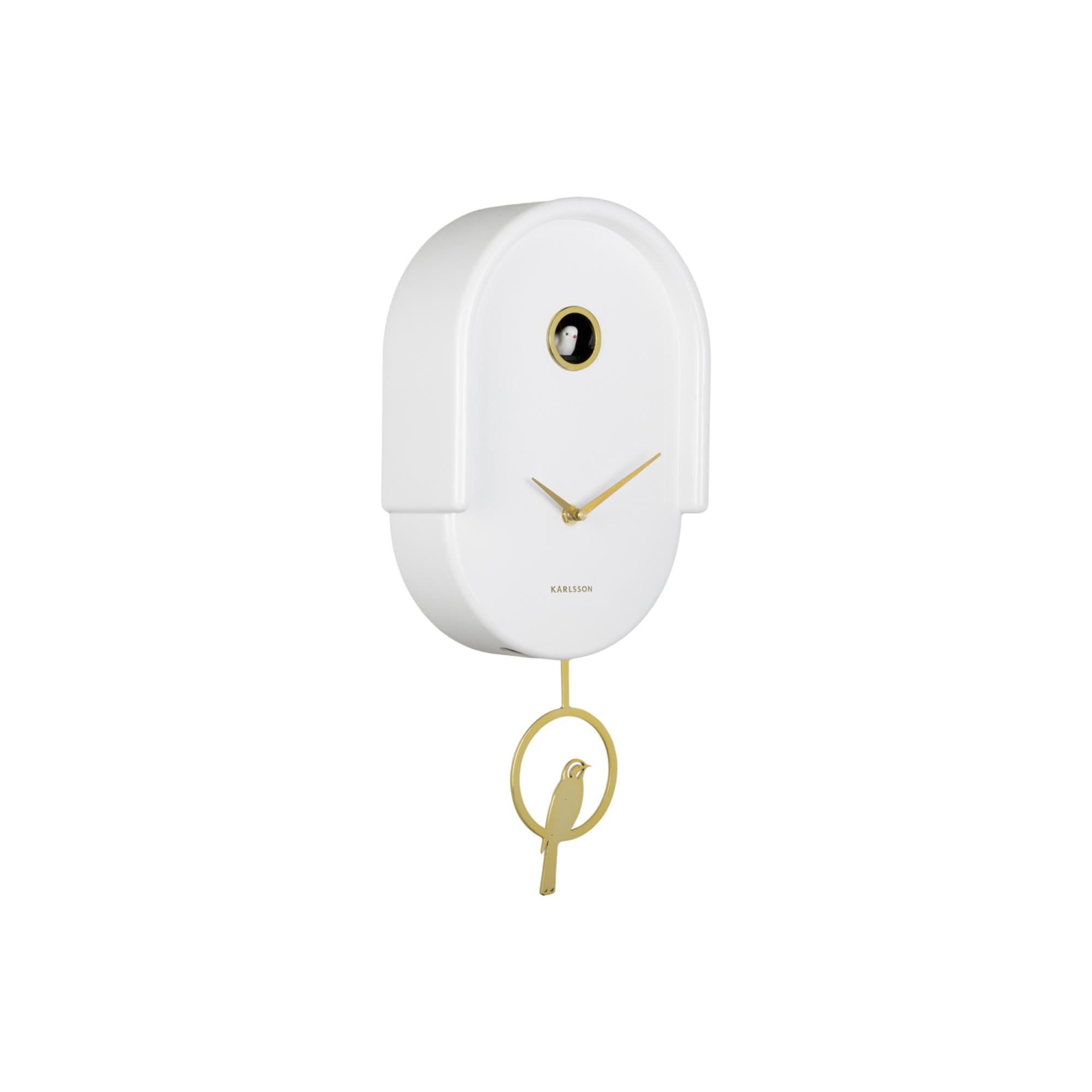 Karlsson White Wall Clock 'Cuckoo Tweet' - (Ka6069wh)