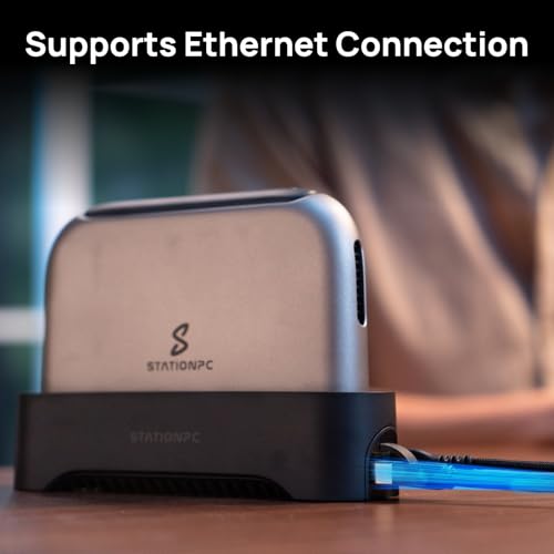 Image of PocketCloud Dock for Portable NAS, M.2 NVMe Slot, Expend Storage, 2.5GbE Ethernet, PD Charging & USB-A Ports, Modular SSD Storage, Smart Cooling, Dual Backup & Charging (Dock Only, Diskless)