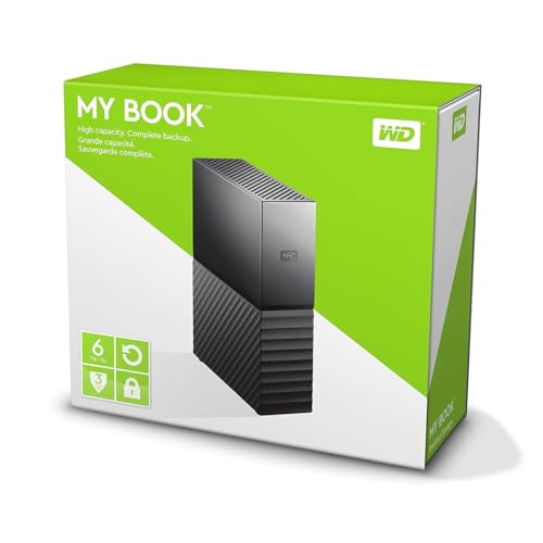 Image of Xtra Lyf W.D. 6TB My Book Desktop External Hard Disk Drive-3.5Inch, USB 3.0 with Automatic Backup,256 Bit AES Hardware Encryption,Password Protection,Compatible with Windows&Mac, Portable HDD