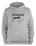 Waschen bis 40° C STYLETEX23 Kapuzenpullover Saporoshez Saporoschez Sapo, L grau