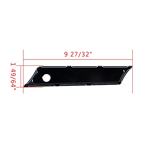 Kit de Cubierta para Pestillo de Alforjas Negro para Harley Electra Street Glide 14-18, aluminio mecanizado CNC con diseño anodizado cromado miniatura 4