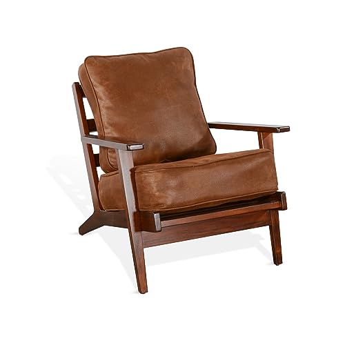Sunny Designs Santa Fe Mahogany Accent Chair with Cushions in Dark Chocolate