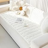 OstepDecor Couch Cover for Dogs Washable, Dog Couch Cover Protector for 2-3 Cushion Sofa, Non-Slip Pet Bed Mat, Sofa Furniture Protector Pet Friendly, Easy to Clean (27.6' x 82.7', White)