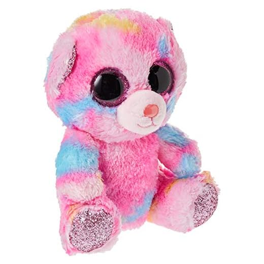 Ty- Franky, Bär Bunt 15cm Peluche Oso, Color Rosa (United Labels Ibérica 36899TY)