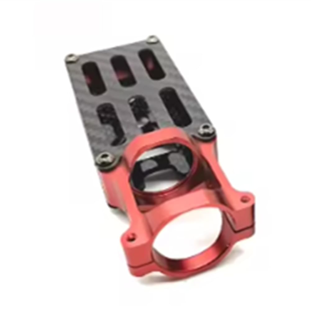 UDSKNV[KSL Multi- Motor Mounting Base Carbon Fiber D25mm Tube Aluminum Alloy Suitable Red