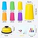 Sport Stapelbecher,Quick Stacks Cups Kinder und Erwachsene,Mit 12 Speed ​​Cups,50 Karten und 1 Klingel anrufen,Becher Stapeln Training Stapelbecher Speed Party Spielzeug Set,Kinder Stapelbecherspiel