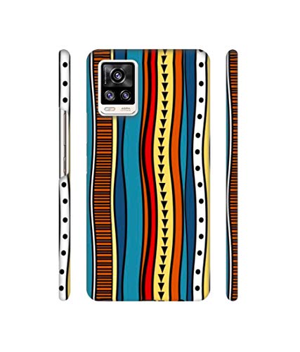 Image of Solimo Plastic Designer Rangoli Folk Art 3D Printed Hard Back Case Backcase for Mobile Cover for Vivo V20, Multicolor