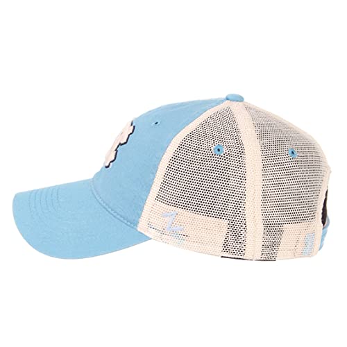 NCAA Zephyr North Carolina Tar Heels Mens University Relaxed Hat, Adjustable, Team Color/Stone - Thumbnail 6