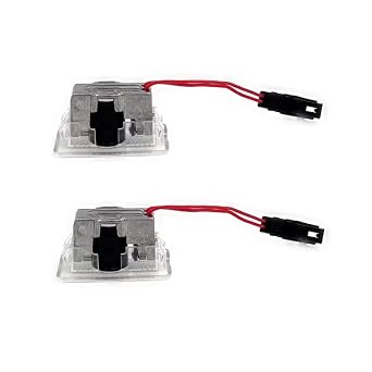 2PCS 12V 5W Door Lights for Model 3/X/S/Y Integrated Aluminium Alloy Ground Projection LightsS-Mark