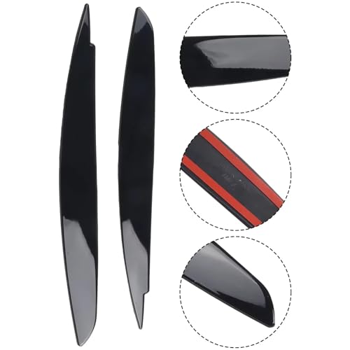 Paupières sourcils BMW 1 Série E81 E82 E87 E88 optique phare avant ABS plastique noir