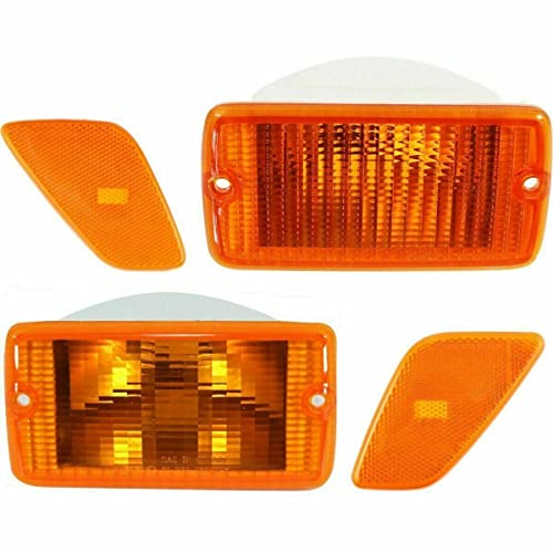 Us Auto Parts Plus New Front Signal & Side Marker Lights Right Passenger & Left Driver Side Direct Replacement For Jeep Wrangler 2001-2006 Ch2520141 Ch2521141 Ch2550120 Ch2551120 #TOP2