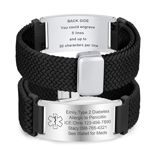 VNOX Medical Alert ID Bracelet