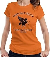 TusPersonalizables Percy Jackson Camp Half Blood XL T-Shirt for Women Orange Product Type:Shirt Brand: TusPersonalizables Size: XL