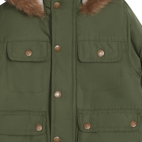 Image of Carter's Boys' Warm Winter Parka Hooded Jacket