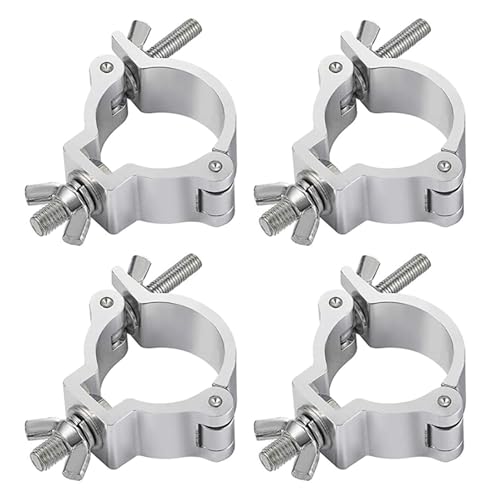 Supertool DJ Lighting O Clamps, 4PCS, 25-30mm, 100kg Load Limit, Aluminum Alloy, Stage Lighting Accessories