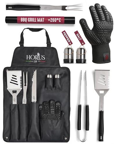 HORUS 23 - Kit Barbecue Professionnel en Acier INOX...
