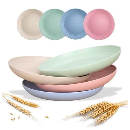 Conjunto de 4 Pratos Resistente Ecológico