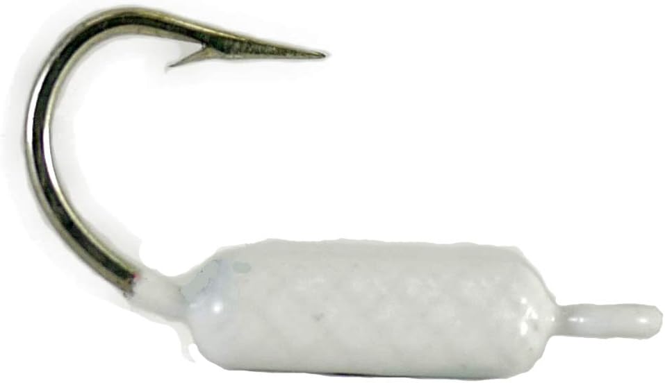 Yellowtail Snapper Jig for Fishing - White - 50ct - 1/8oz - 1/0 Hook