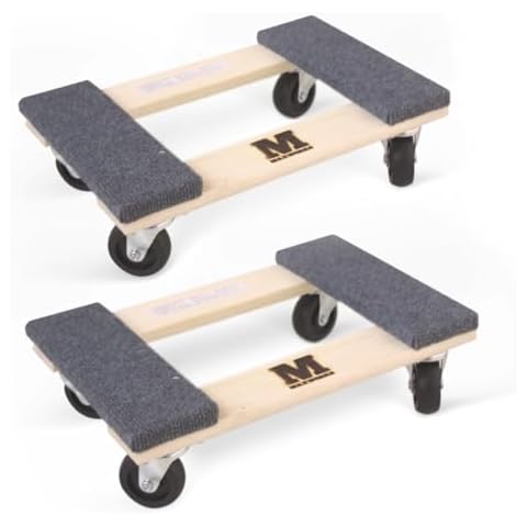 MaxWorks Hardwood Furniture Dolly Two Pack Cover
