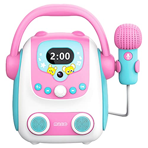 Generic de Canto Portátil com Microfone Brinquedos de Aprendizagem Bluetooth Casa Ktv Brinquedo Educ