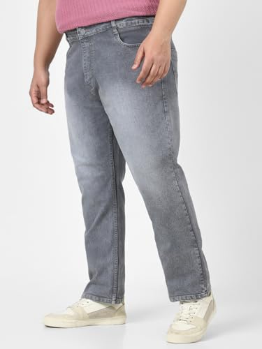 Image of Urbano Plus Men's Straight Fit Mid Rise Jeans
