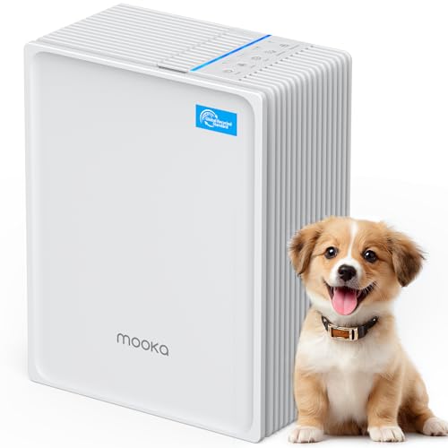 Air Purifiers for Home Large Room Up to 1300 Ft&sup2;, MOOKA HEPA Air Purifier for Home Pets with...