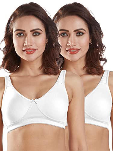 Image of SONARI Womens High Coverage Regular Bra | Poly Cotton Fabric, Non Padded, Non Wired, Comfort Bra | Adjustable and Wide Shoulder Straps, U Back Design with Hook & Eye Closure - Lavish
