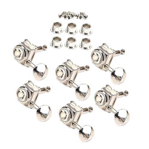 HANABASS 6Pcs Locking Guitar Tuning Pegs Precision Guitar Accessories Easy to Install Comfortable and Durable Design
